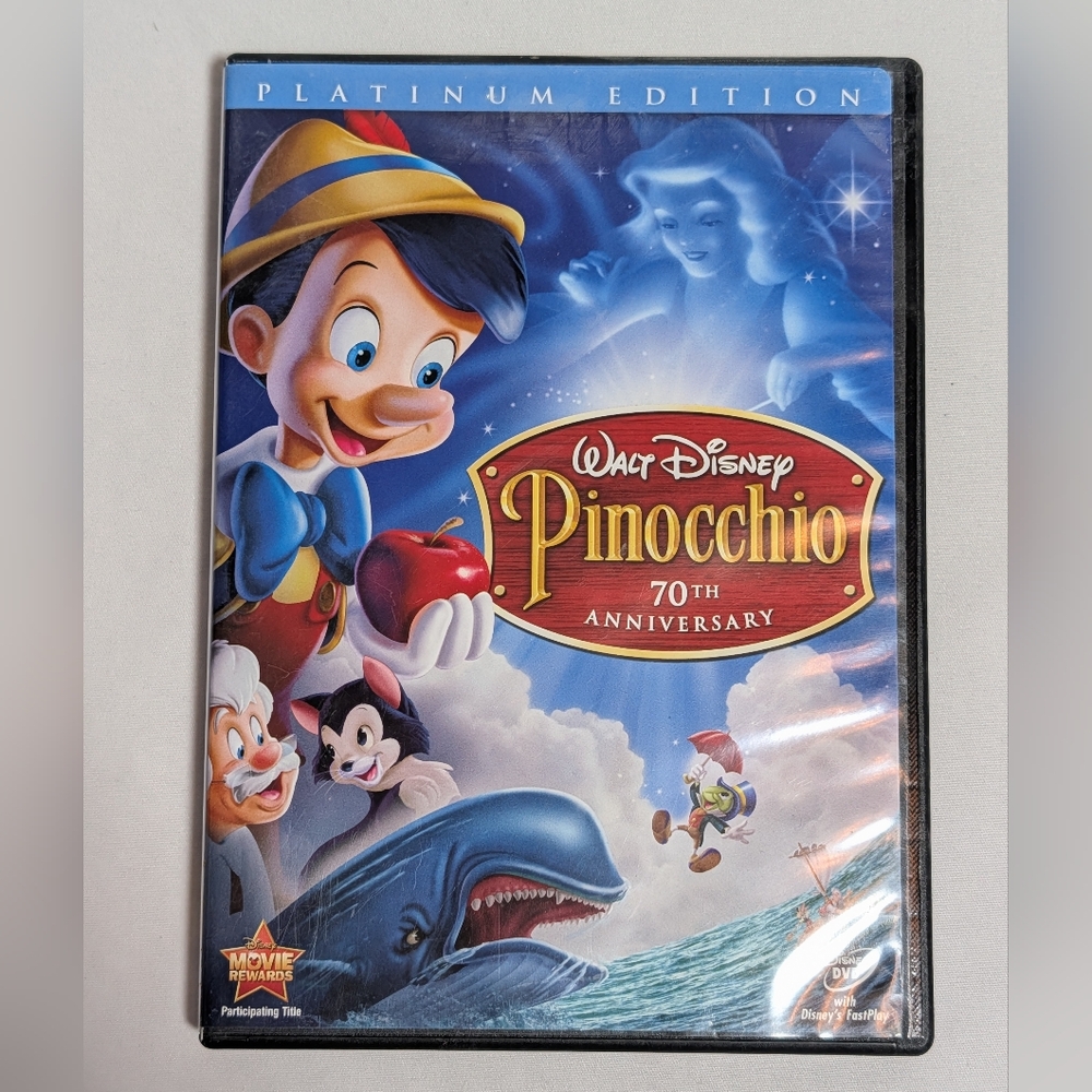 Disney Pinocchio 70th Anniversary Platinum Edition DVD - Blue and Red